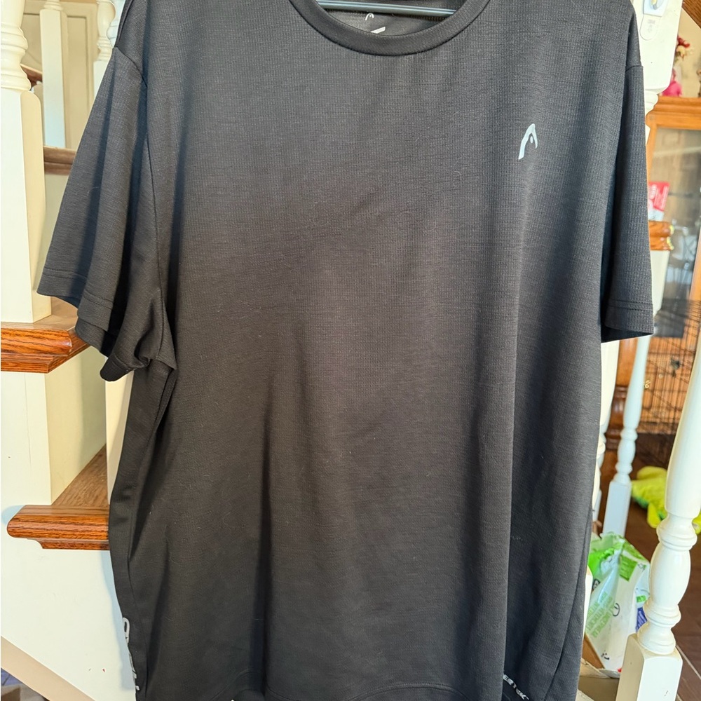 Head Black Short-Sleeve Men's Tee with Subtle Logo